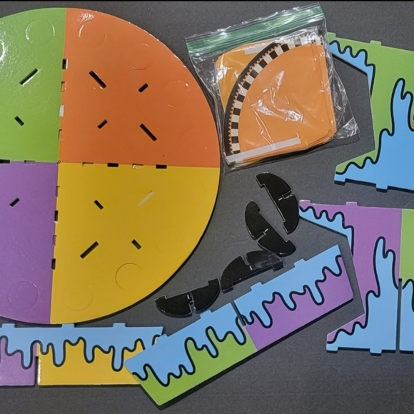 HALLOWEEN MONSTER TREAT STAND WITH CONES AND TARGET HYDE AND EEK WALL STICKERS - Picture 10 of 16